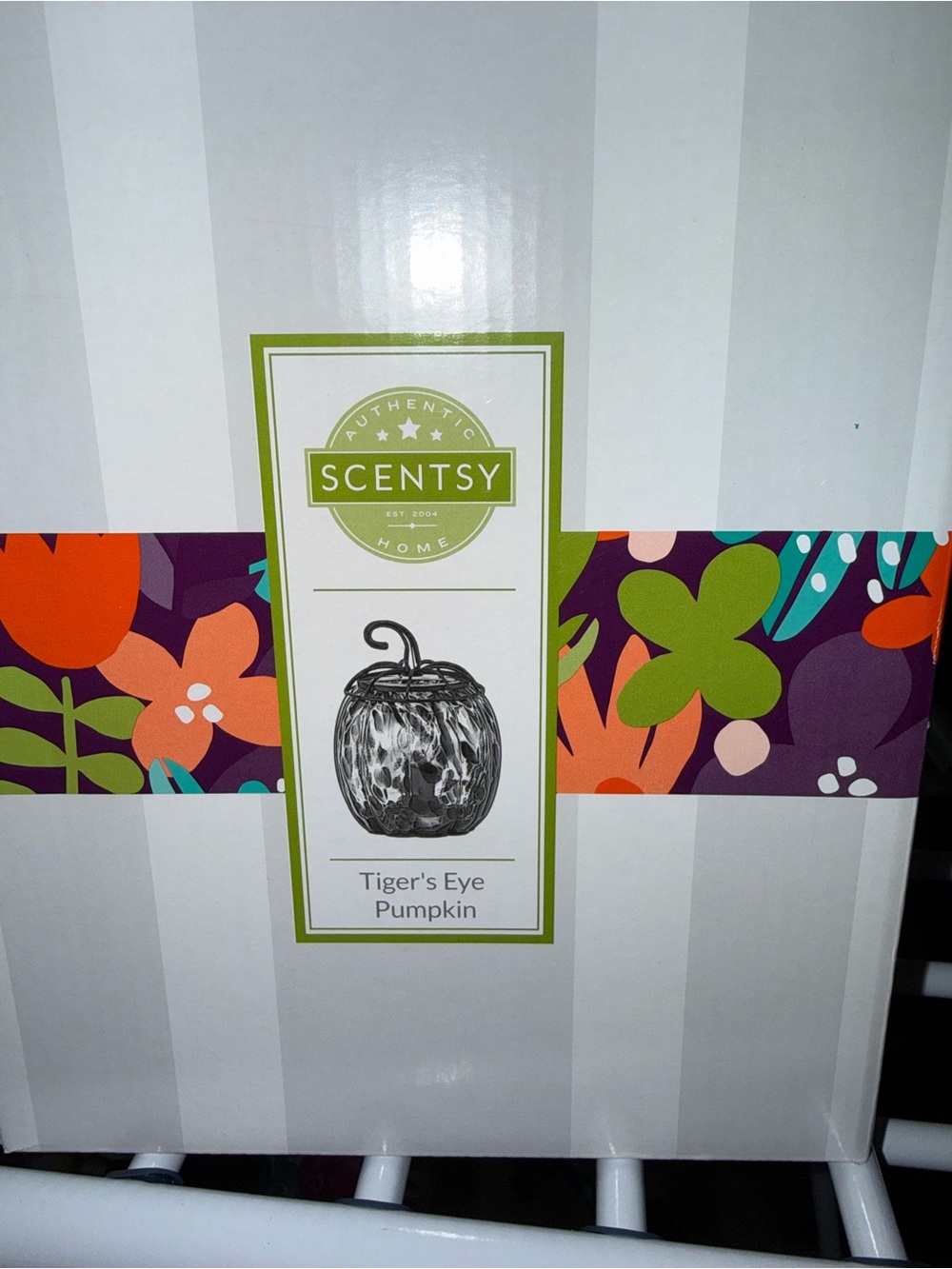 Scentsy Tiger's Eye Pumpkin warmer